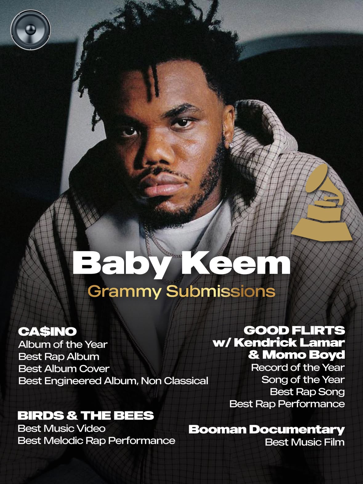Baby Keem Good Flirts with Kendrick Lamar Grammy submission