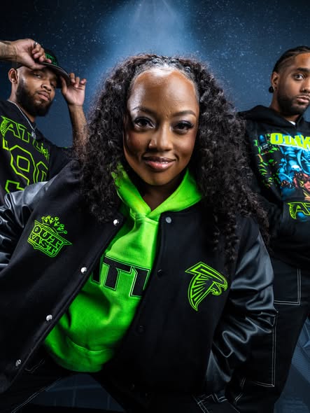 Atlanta Falcons x OutKast ATLiens 30th Anniversary Collection campaign group shot
